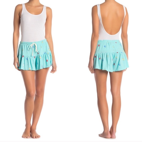 free press Other - Free Press Nordstrom Comfy Shorts Sleepwear Womens Small Flowy Blue Soft Pant